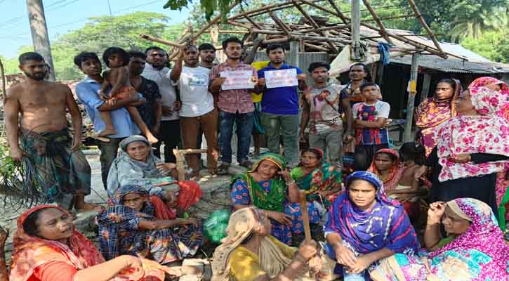 এক দিকে উচ্ছেদ অভিযান, অন্যদিকে আর্তনাদ